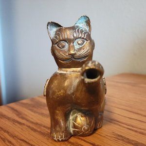 Brass miniature teapot CAT